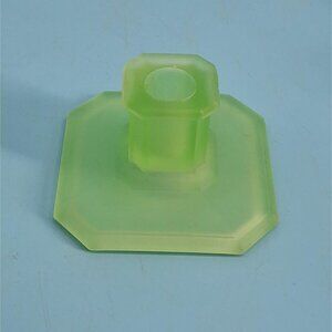 Art Deco 1920s Chipperfield Uranium Glass Candle Holder